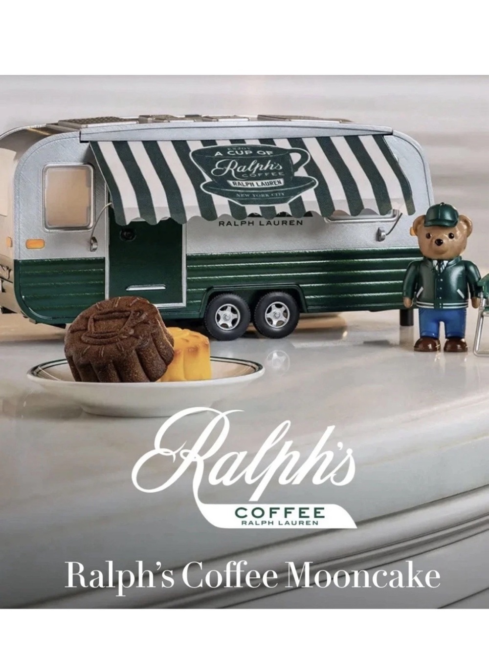 IN HAND!!! RARE: Ralph's Coffee Limited Edition Moon Cake Box Polo Bear Trailer
